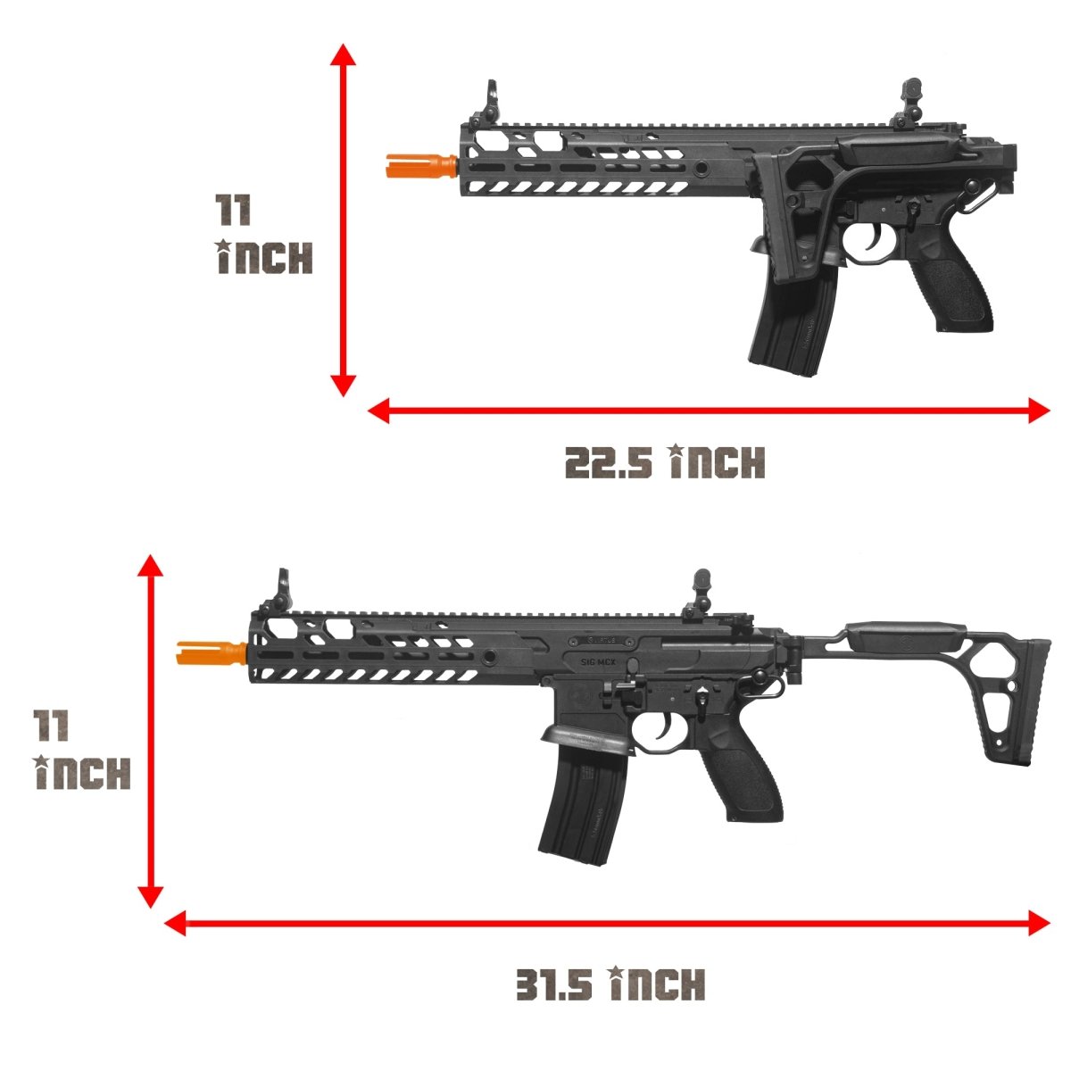 EMERBU Modified Gel Ball Blaster Gun MCX(Black) - EMERBUtoysEMERBUtoys