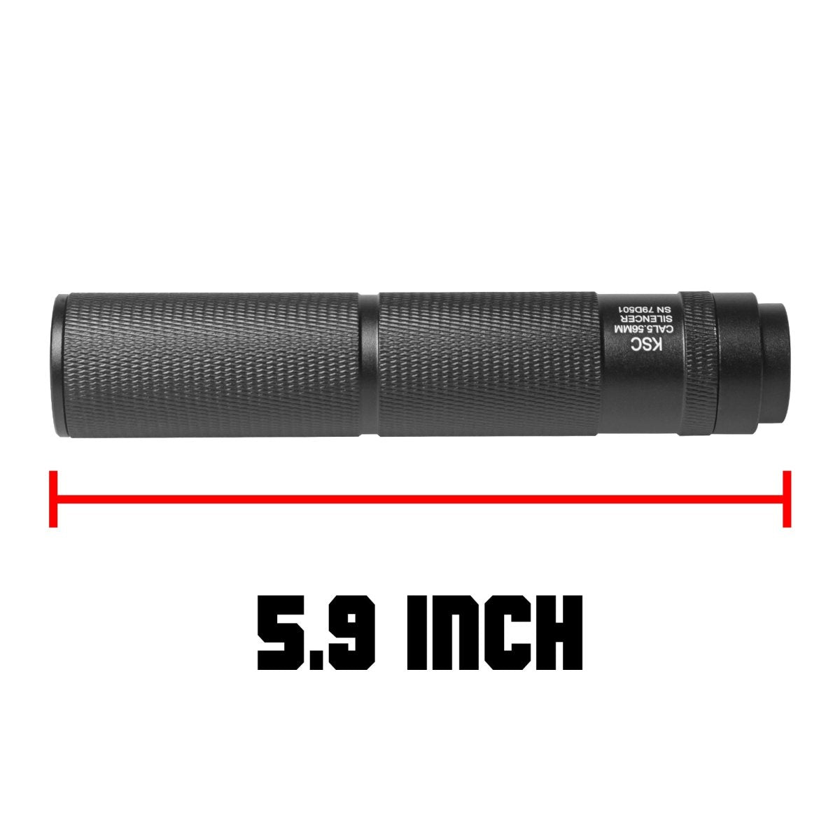 EMERBU Metal KSC Silencer(Black) - 14mm CCW - EmerbutoysEmerbutoys